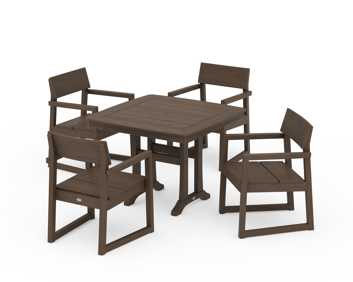 EDGE 5-Piece Dining Set with Trestle Legs