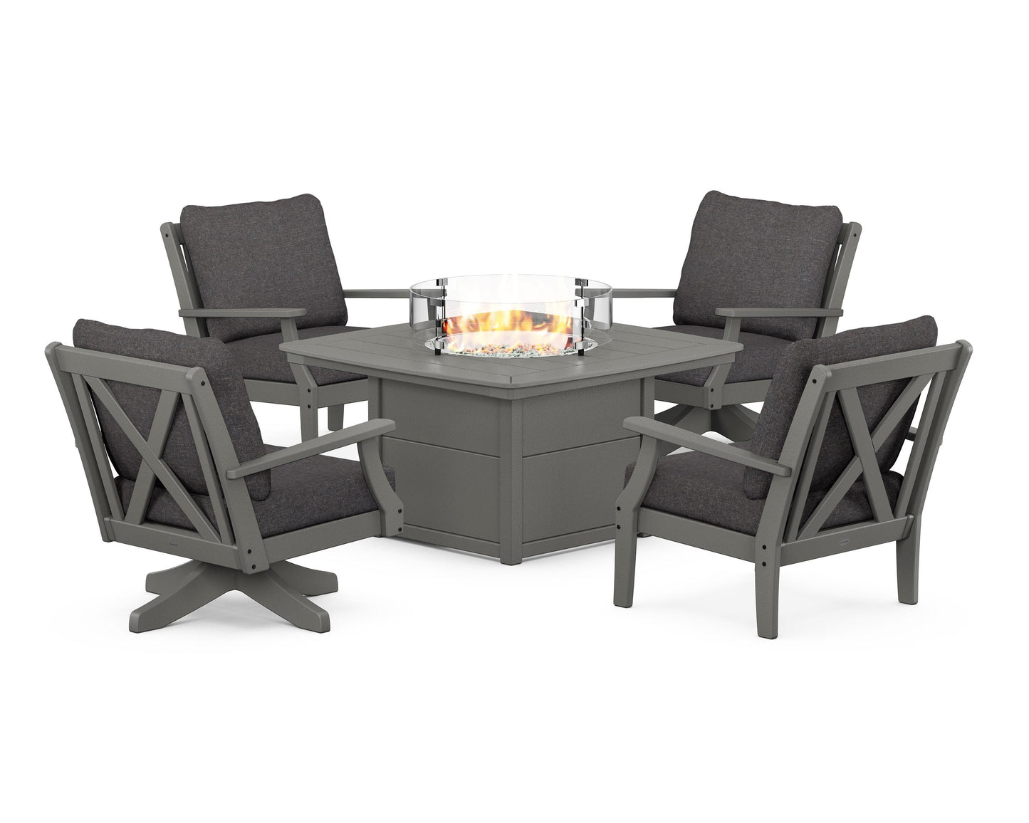 Braxton 5-Piece Deep Seating Set with Fire Table