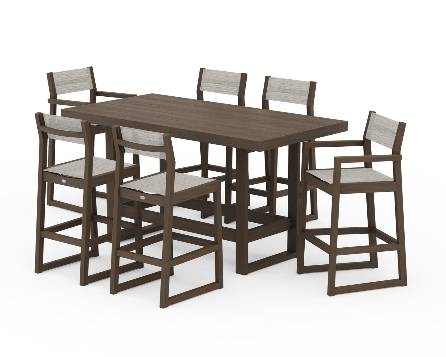 EDGE Sling 7-Piece Bar Table Set