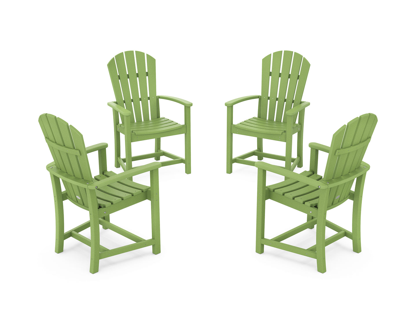 Palm Coast 4-Piece Upright Adirondack Conversation Set