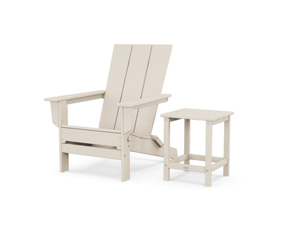 Modern Studio Folding Adirondack Chair with Side Table