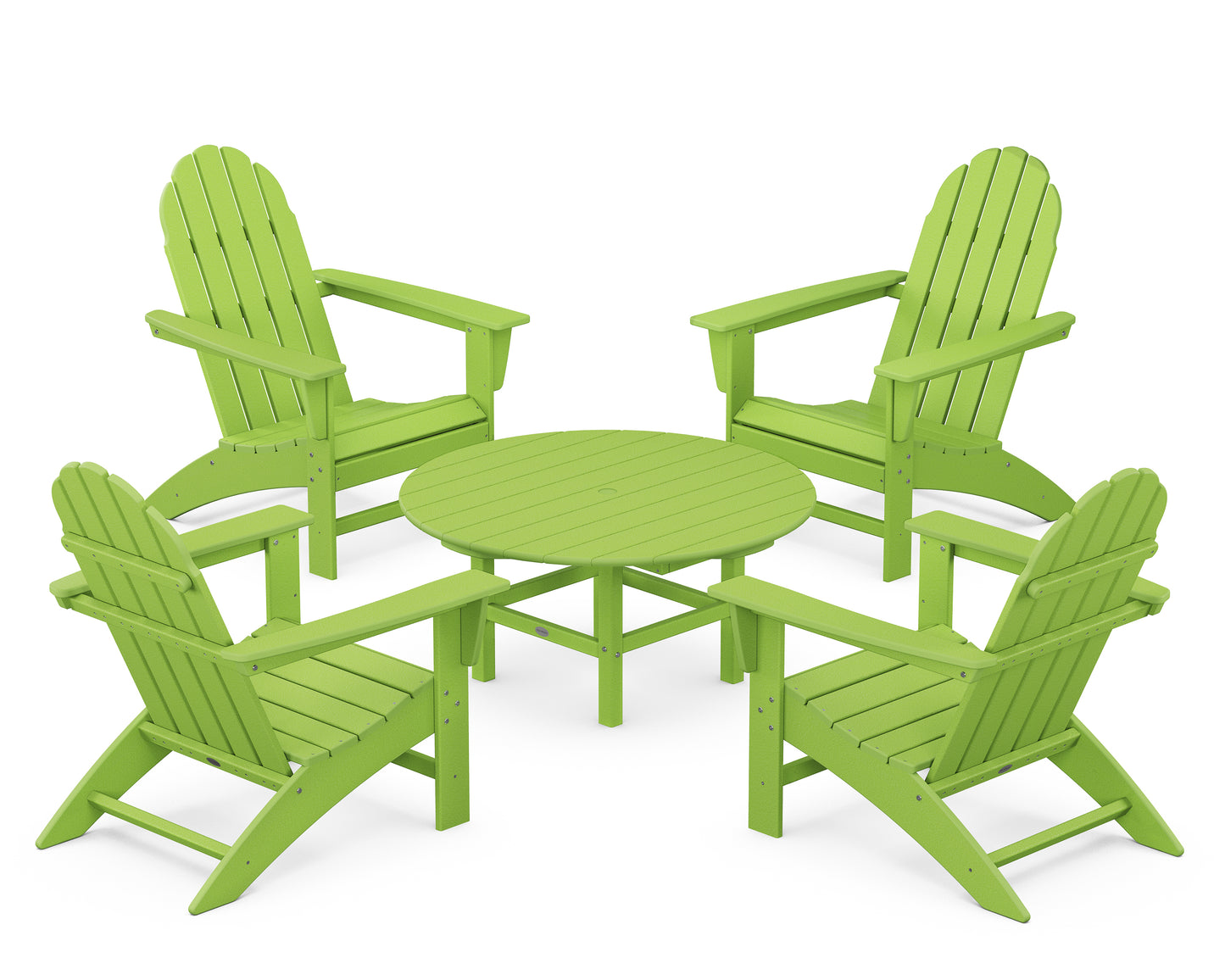 Vineyard 5-Piece Adirondack Chair Conversation Set