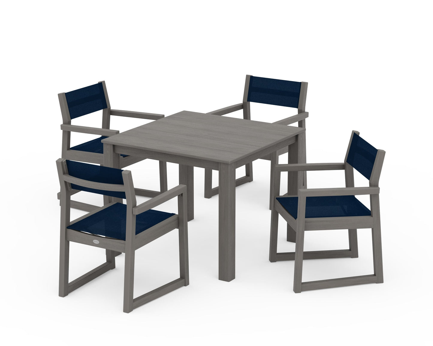 EDGE Sling Arm Chair 5-Piece Parsons Dining Set