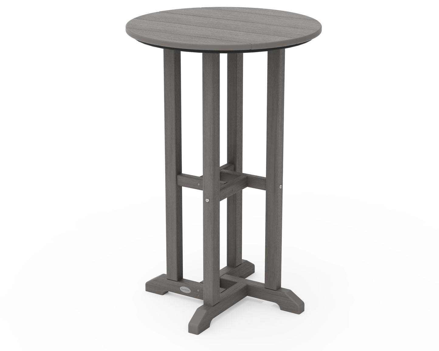 24" Round Farmhouse Counter Bistro Table