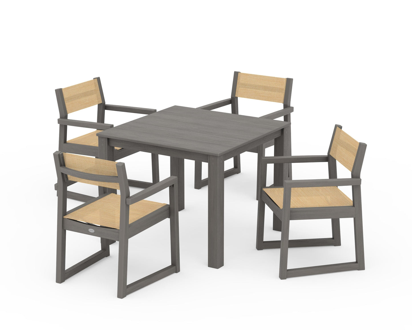 EDGE Sling Arm Chair 5-Piece Parsons Dining Set