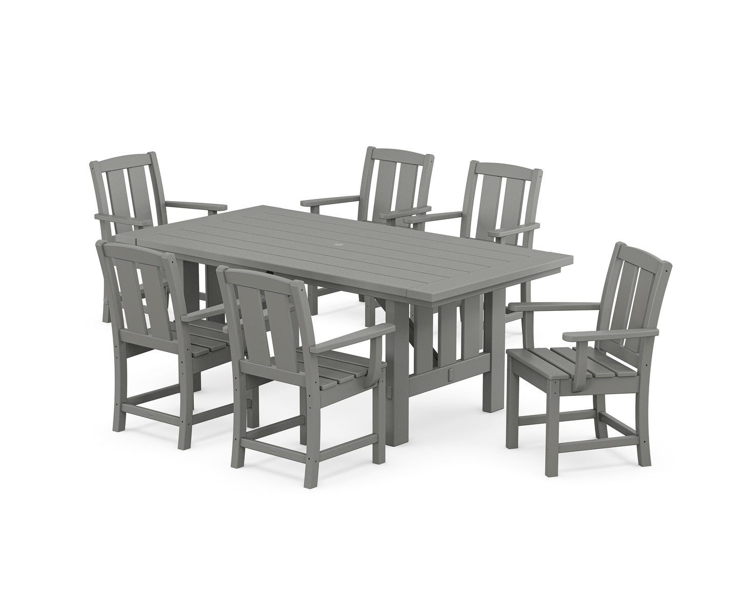 Mission Arm Chair 7-Piece Mission Dining Set