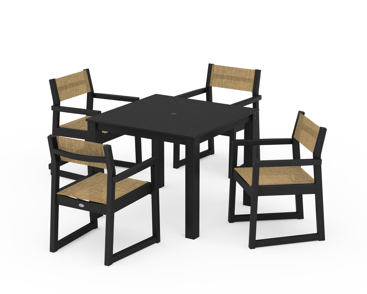 EDGE Sling Arm Chair 5-Piece Parsons Dining Set