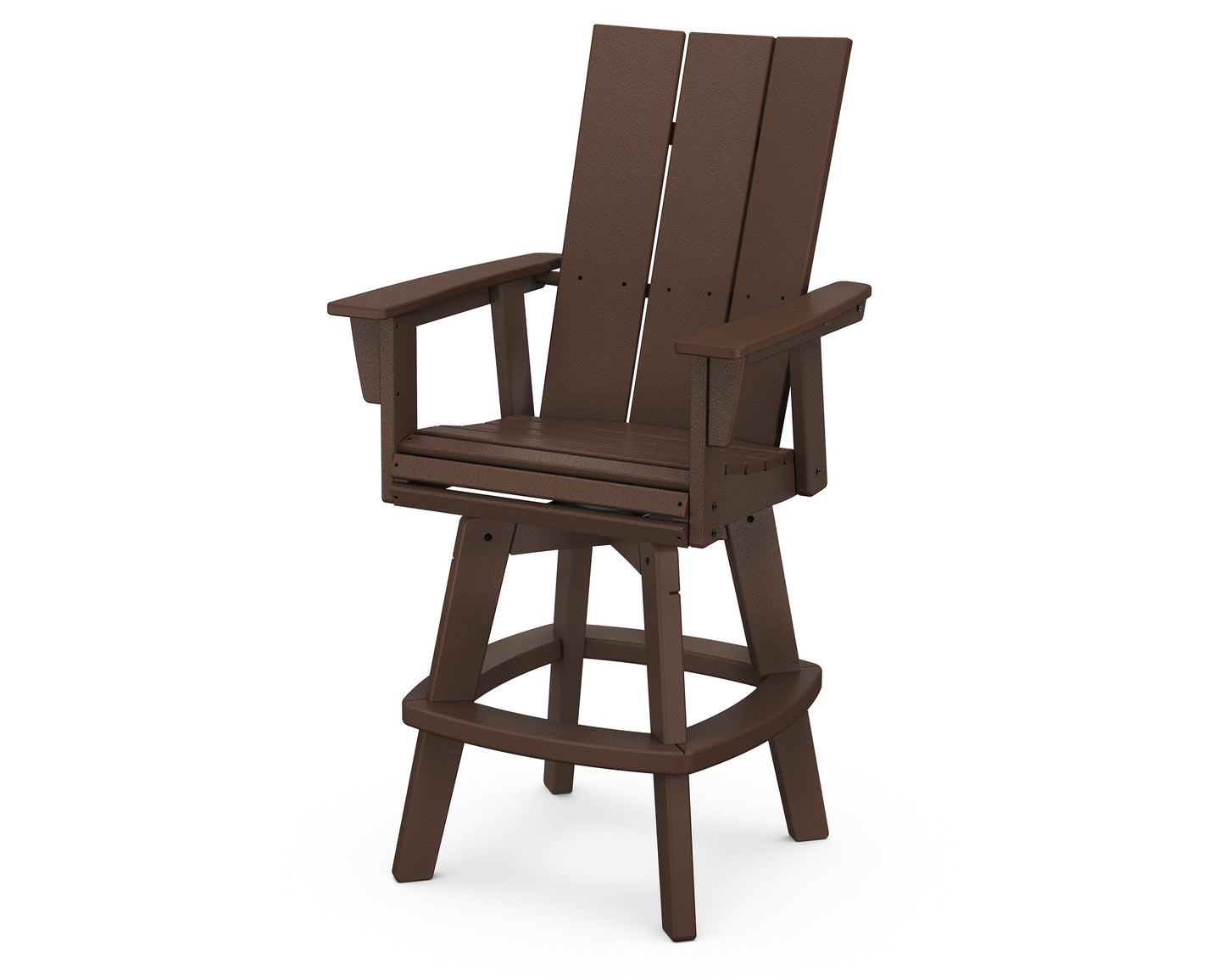 Modern Curveback Adirondack Swivel Bar Chair