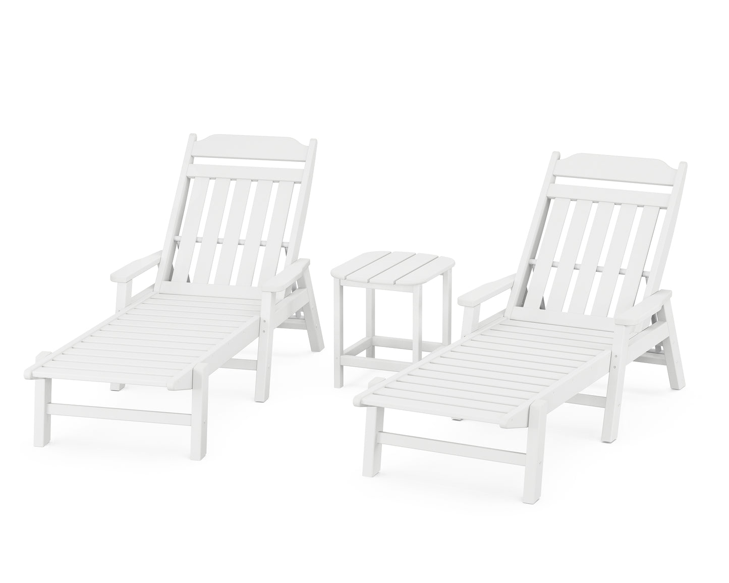 Cottage 3-Piece Chaise Set with Arms