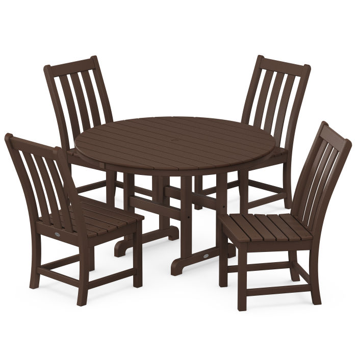 Vineyard 5-Piece Farmhouse Side Chair Dining Set