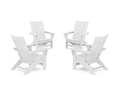 4-Piece Modern Grand Adirondack Chair Conversation Set
