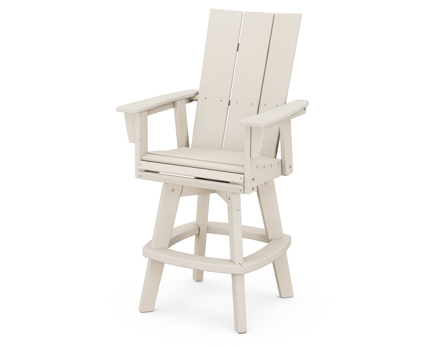 Modern Curveback Adirondack Swivel Bar Chair