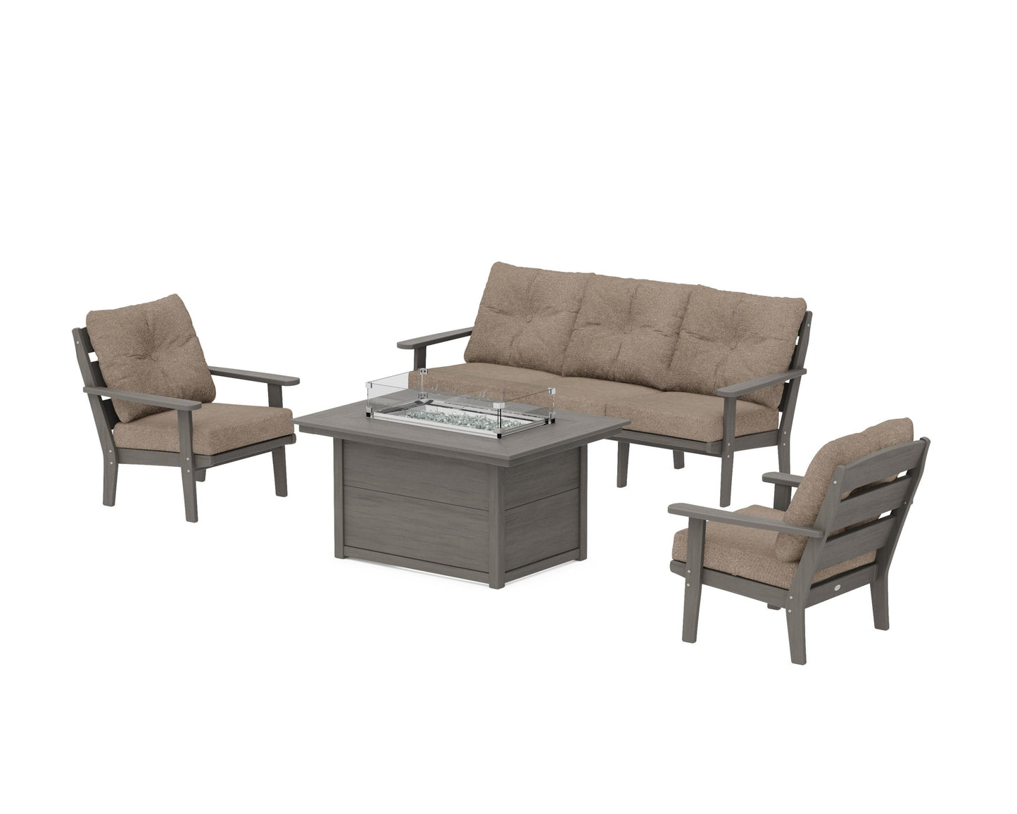 Lakeside Deep Seating Fire Pit Table Set