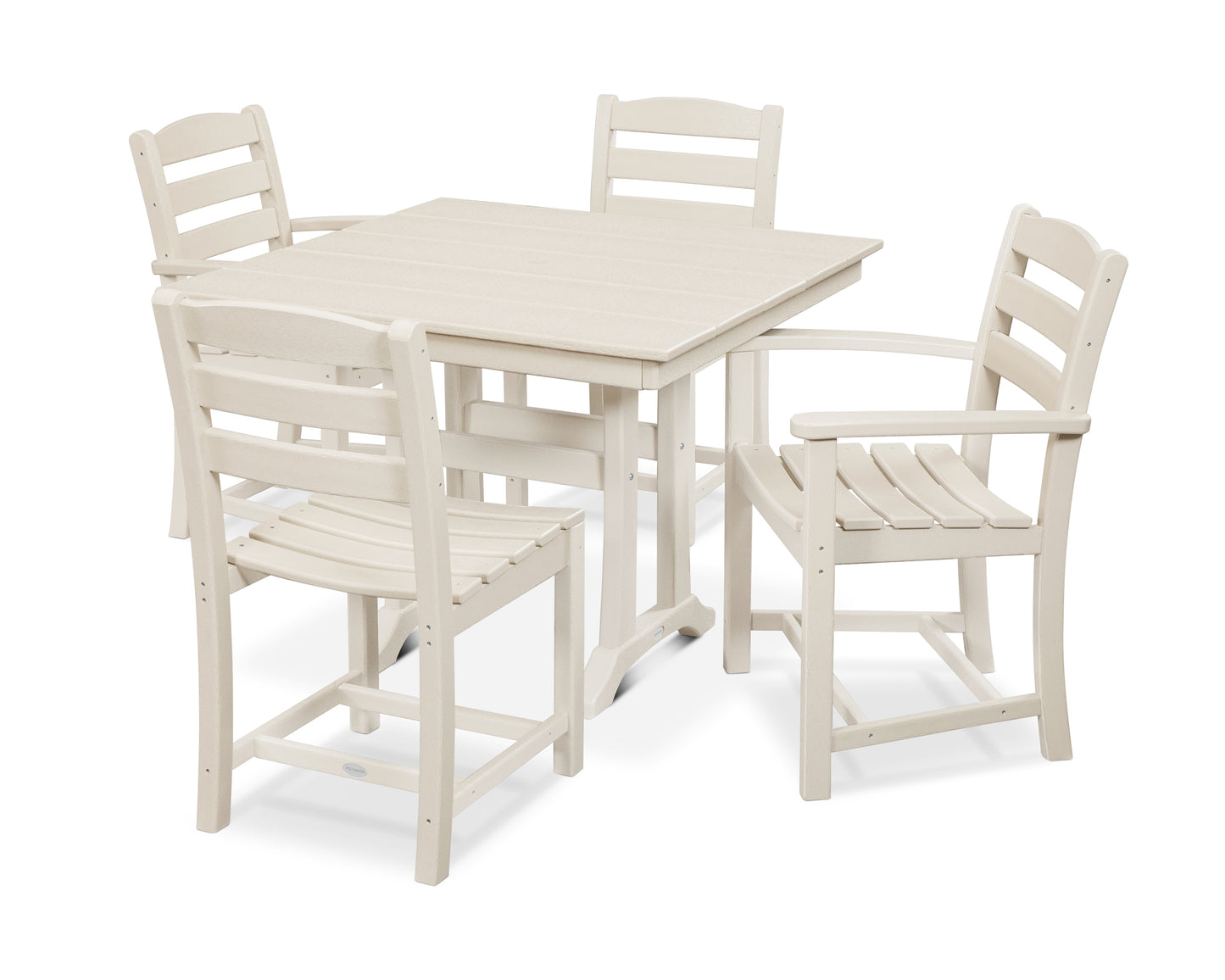 La Casa CafÃ© 5-Piece Farmhouse Dining Set with Trestle Legs