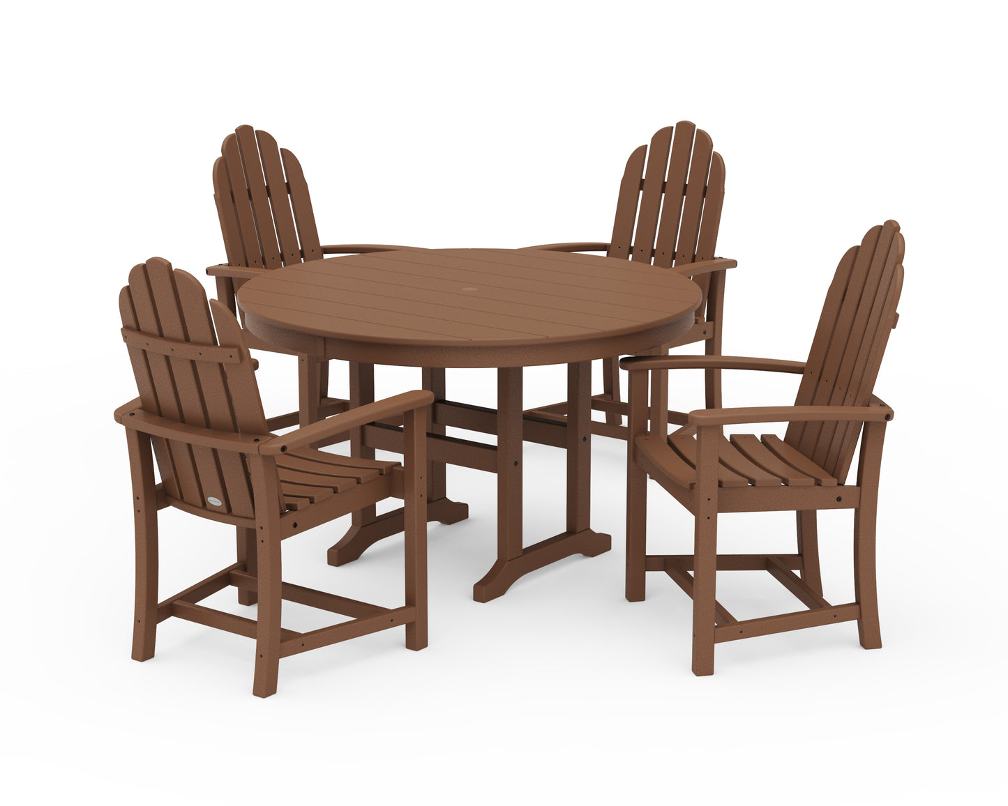 Classic Adirondack 5-Piece Round Farmhouse Dining Set