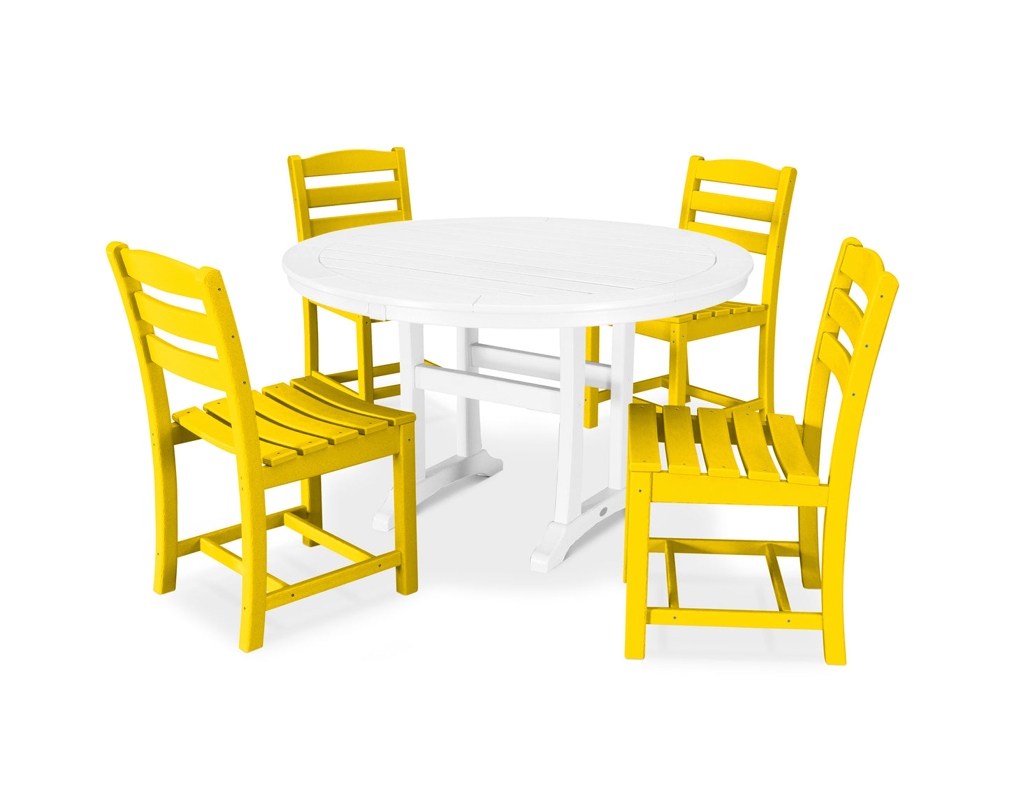 La Casa Caf‚ 5-Piece Side Chair Dining Set