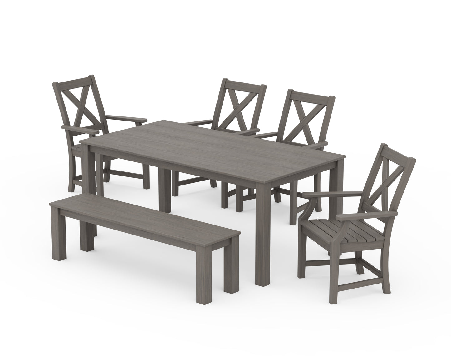 Braxton 6-Piece Parsons Dining Set with Bench