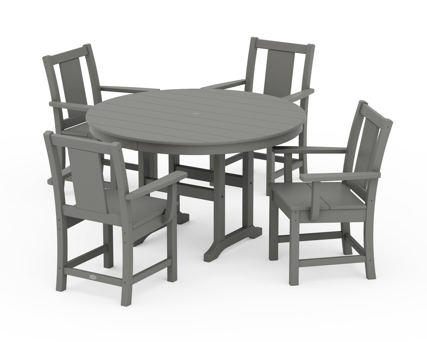 Prairie 5-Piece Round Farmhouse Dining Set