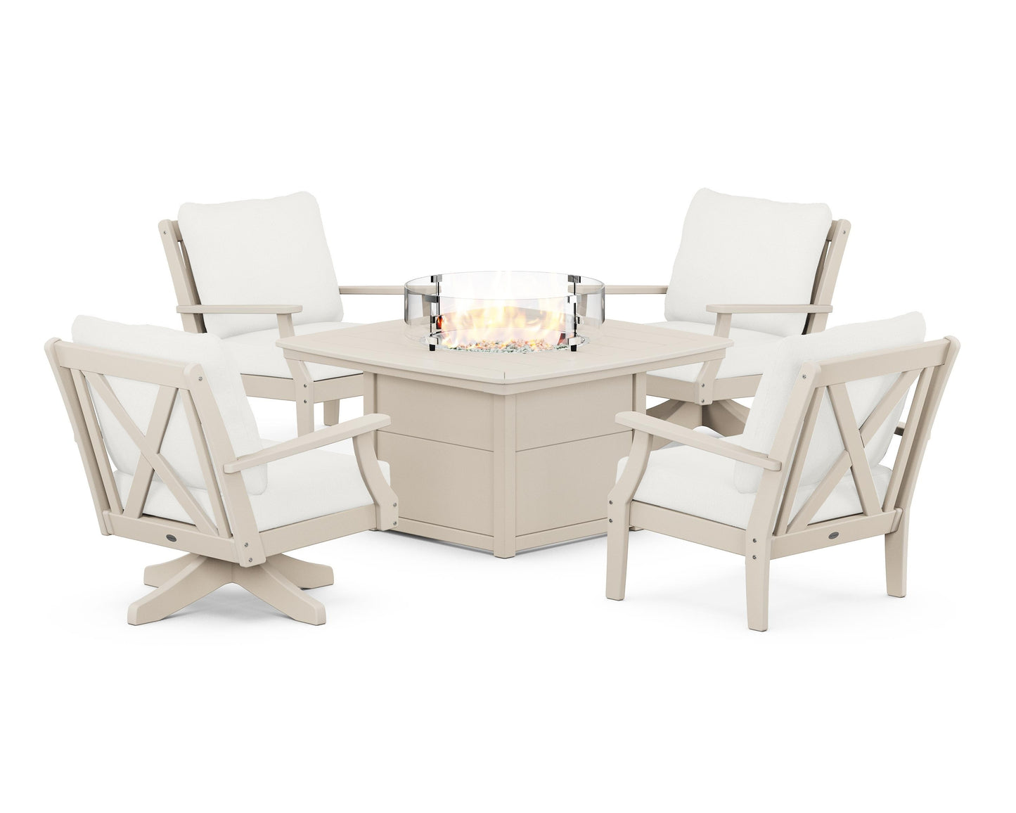 Braxton 5-Piece Deep Seating Set with Fire Table