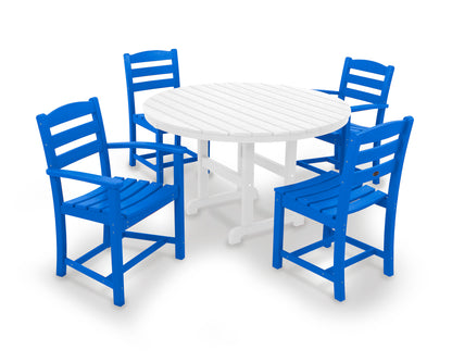 La Casa Cafâ€š 5-Piece Round Farmhouse Dining Set