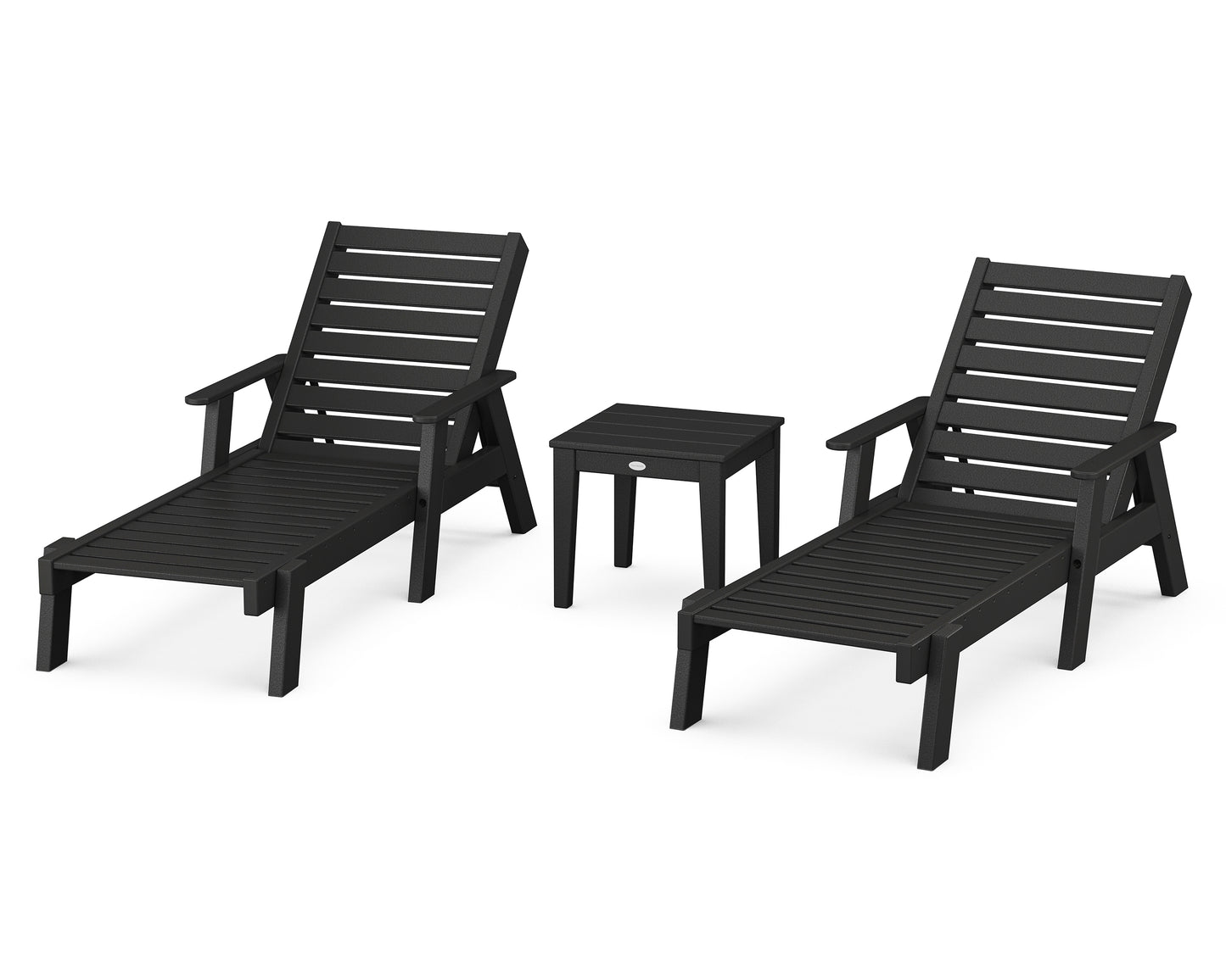 Captain Chaise 3-Piece Set with Arms