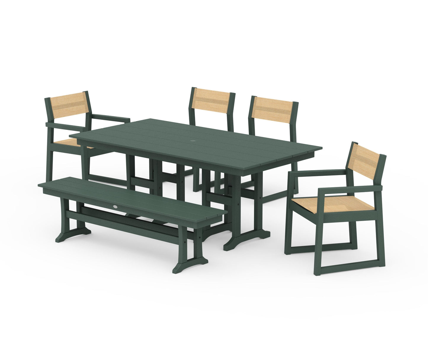 EDGE Sling 6-Piece Farmhouse Dining Set