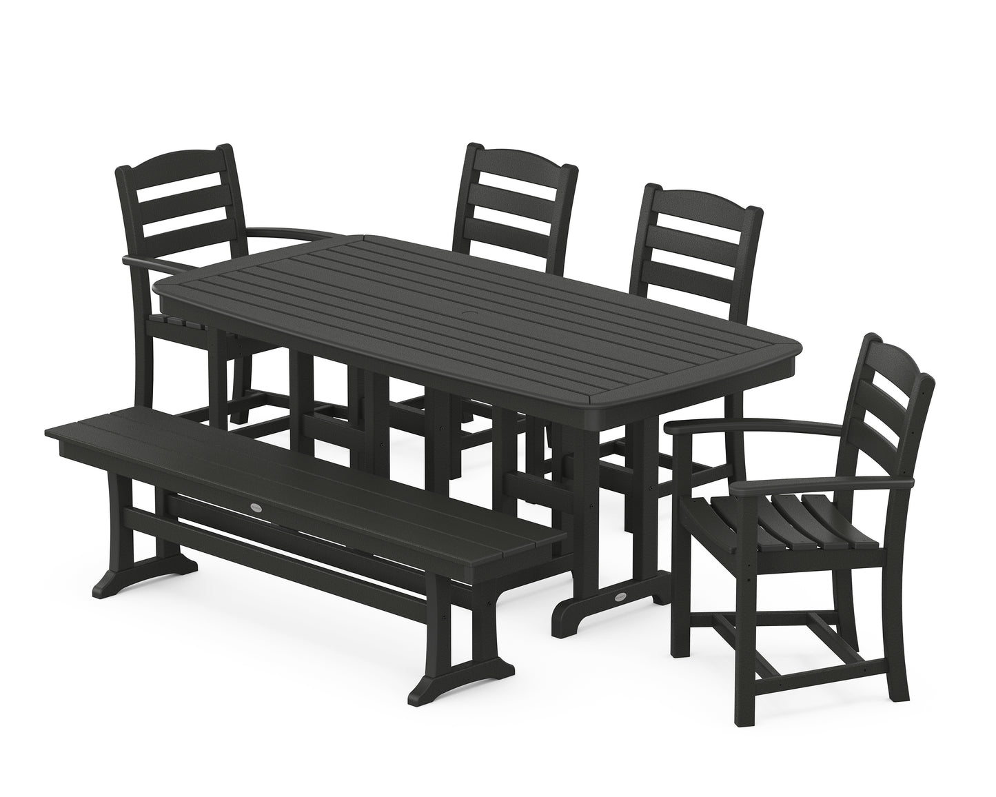 La Casa Café 6-Piece Dining Set with Bench