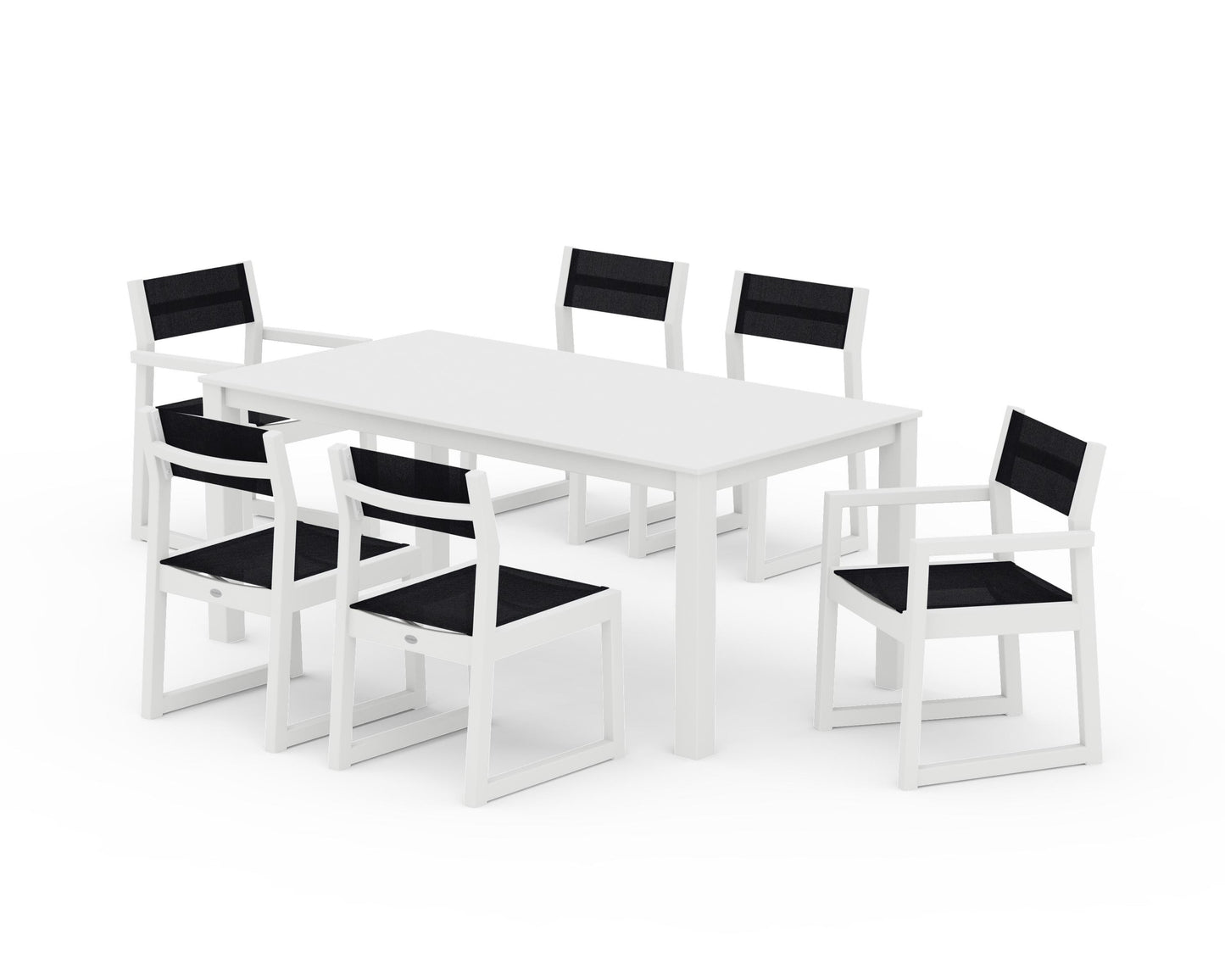 EDGE Sling 7-Piece Parsons Dining Set