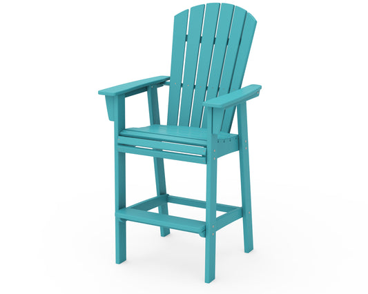 Nautical Curveback Adirondack Bar Chair