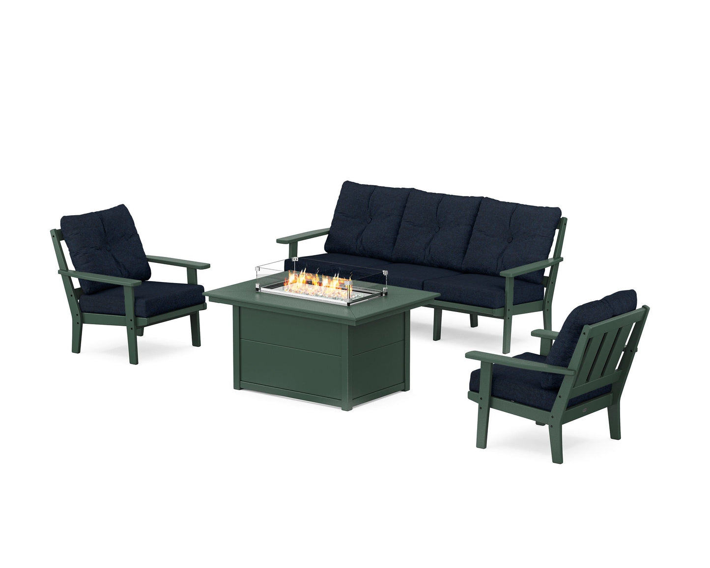Oxford Deep Seating Fire Pit Table Set