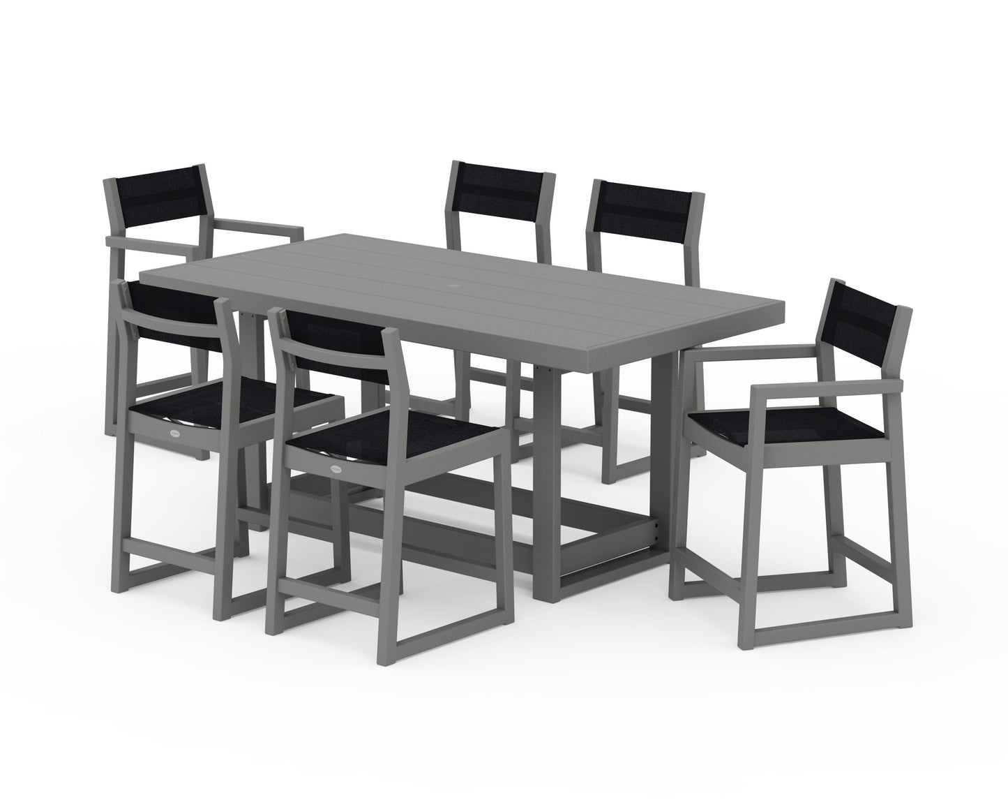 EDGE Sling 7-Piece Counter Table Set