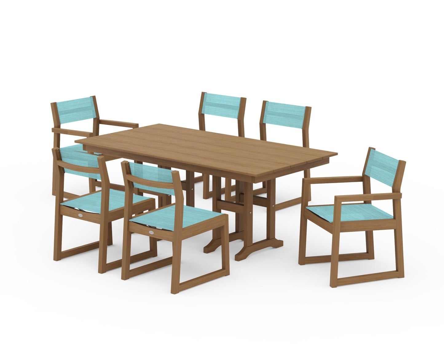 EDGE Sling 7-Piece Farmhouse Dining Set