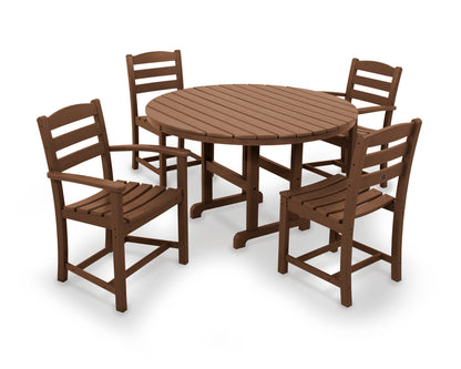 La Casa Cafâ€š 5-Piece Round Farmhouse Dining Set