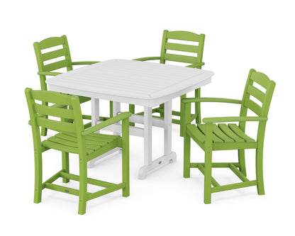 La Casa Caf‚ 5-Piece Dining Set with Trestle Legs