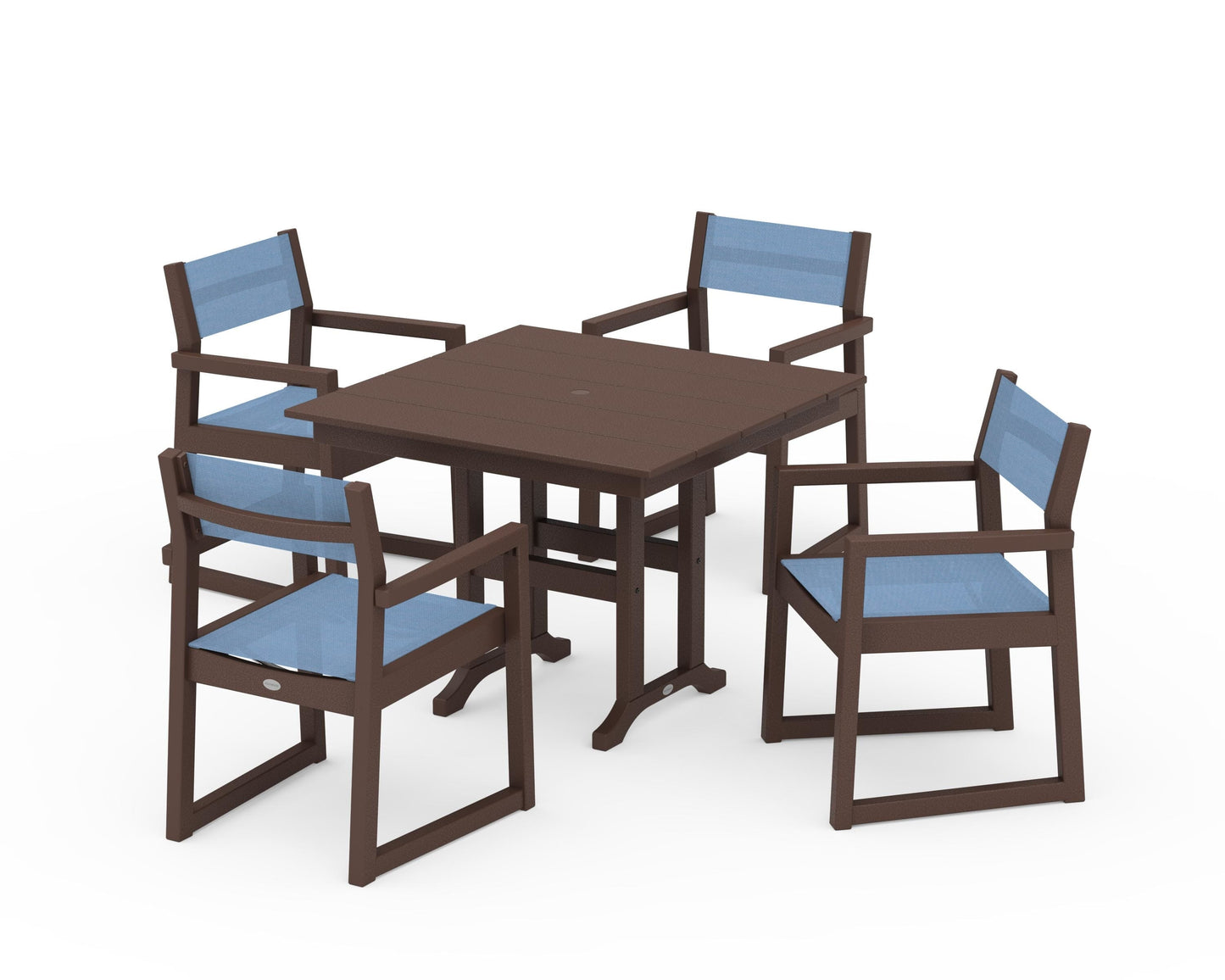 EDGE Sling Arm Chair 5-Piece Farmhouse Dining Set