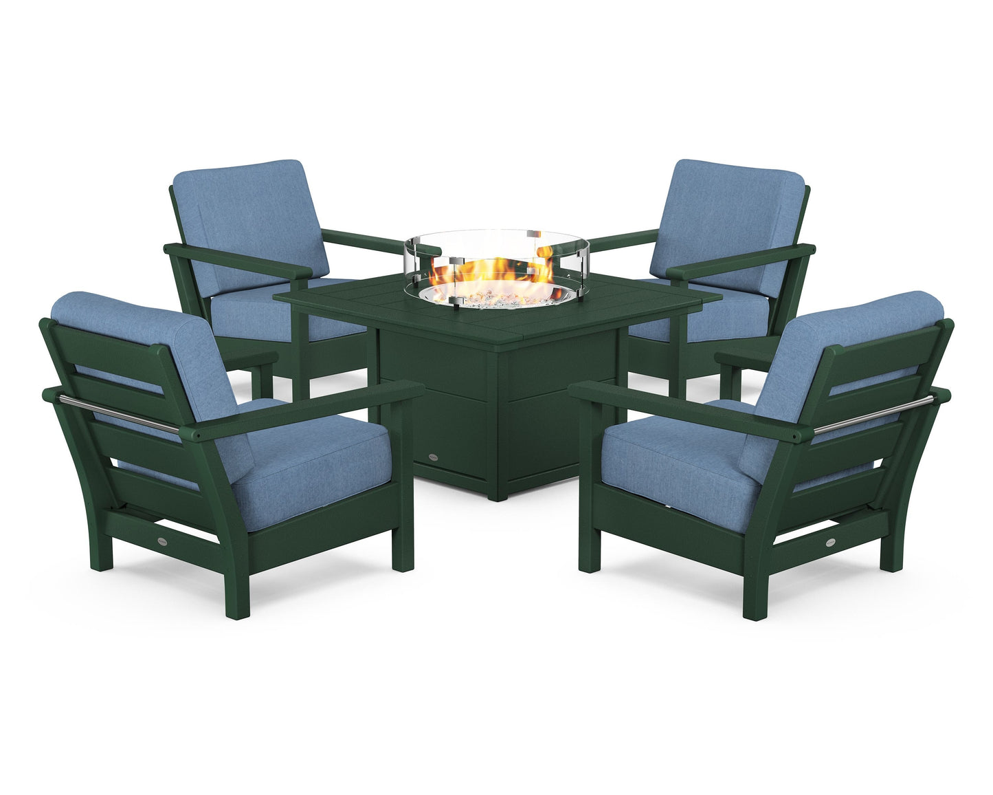 Harbour 5-Piece Conversation Set with Fire Pit Table