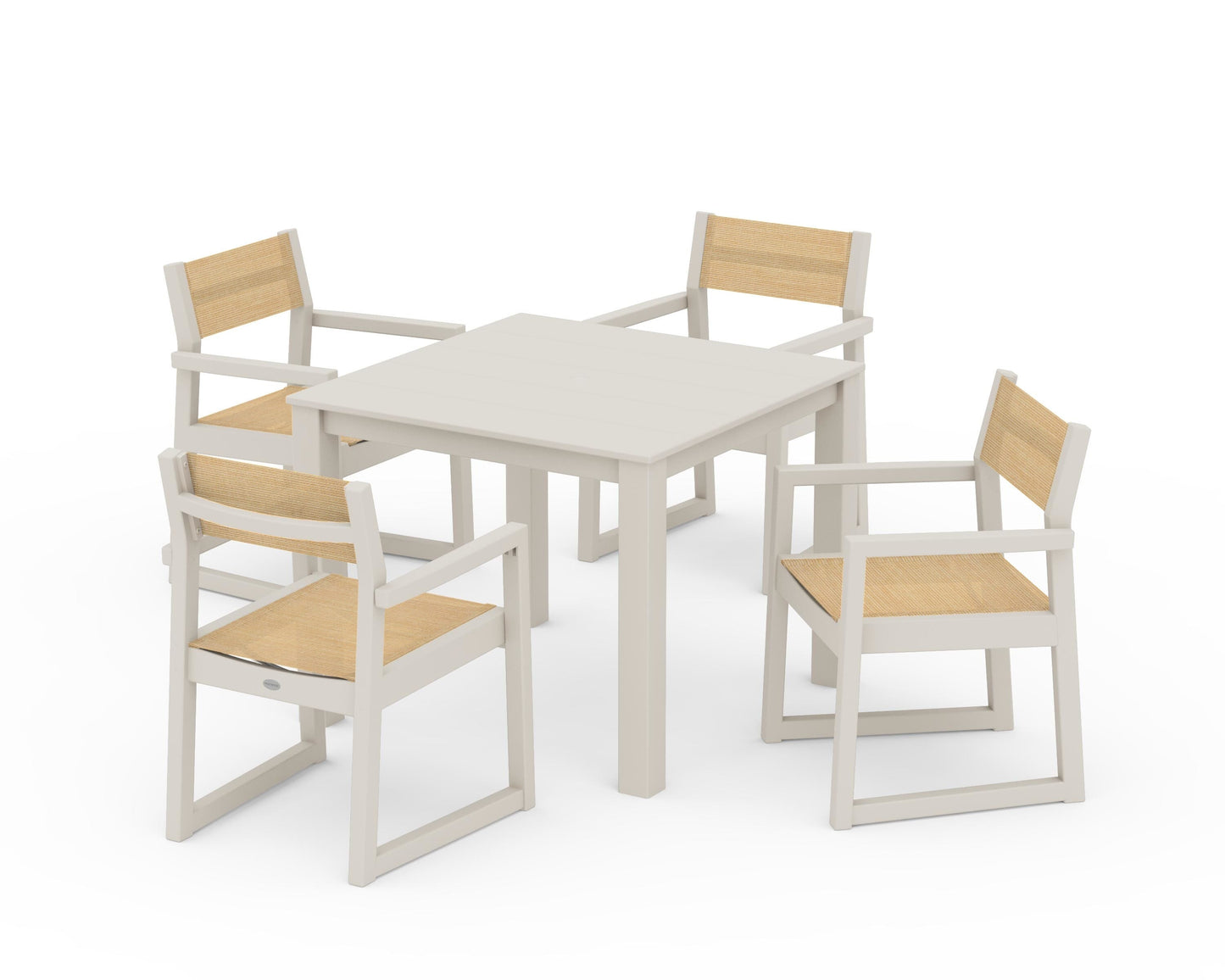 EDGE Sling Arm Chair 5-Piece Parsons Dining Set