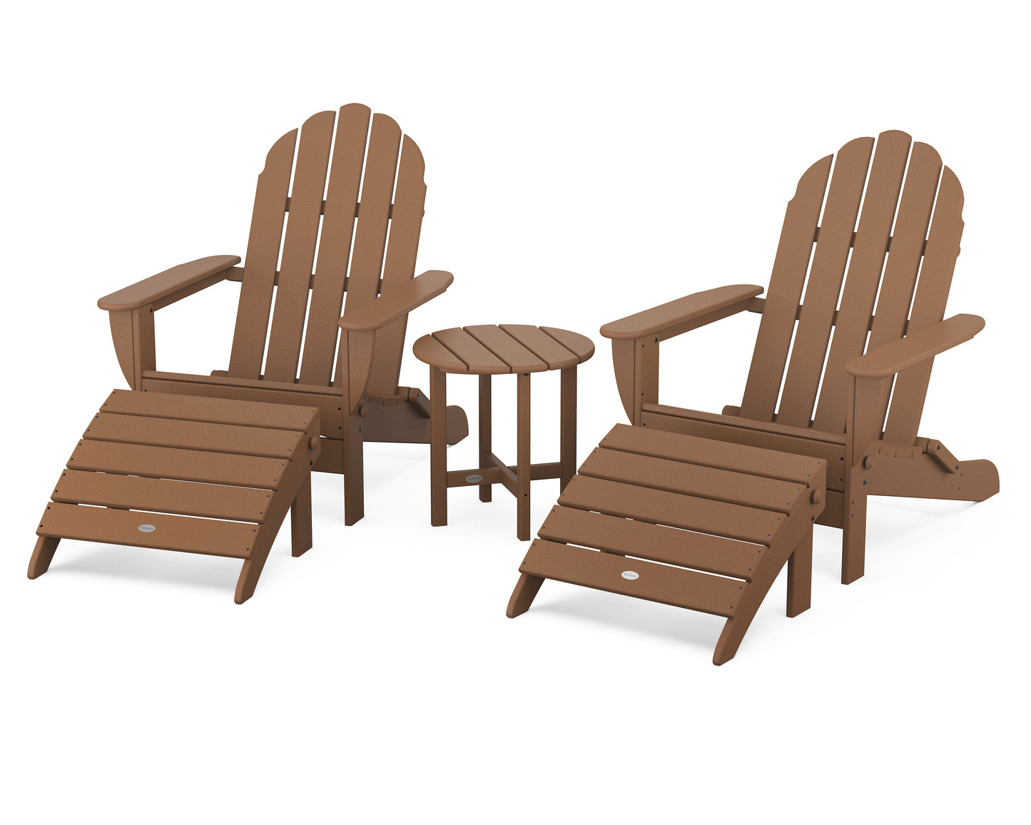 Classic Oversized Adirondack 5-Piece Casual Set