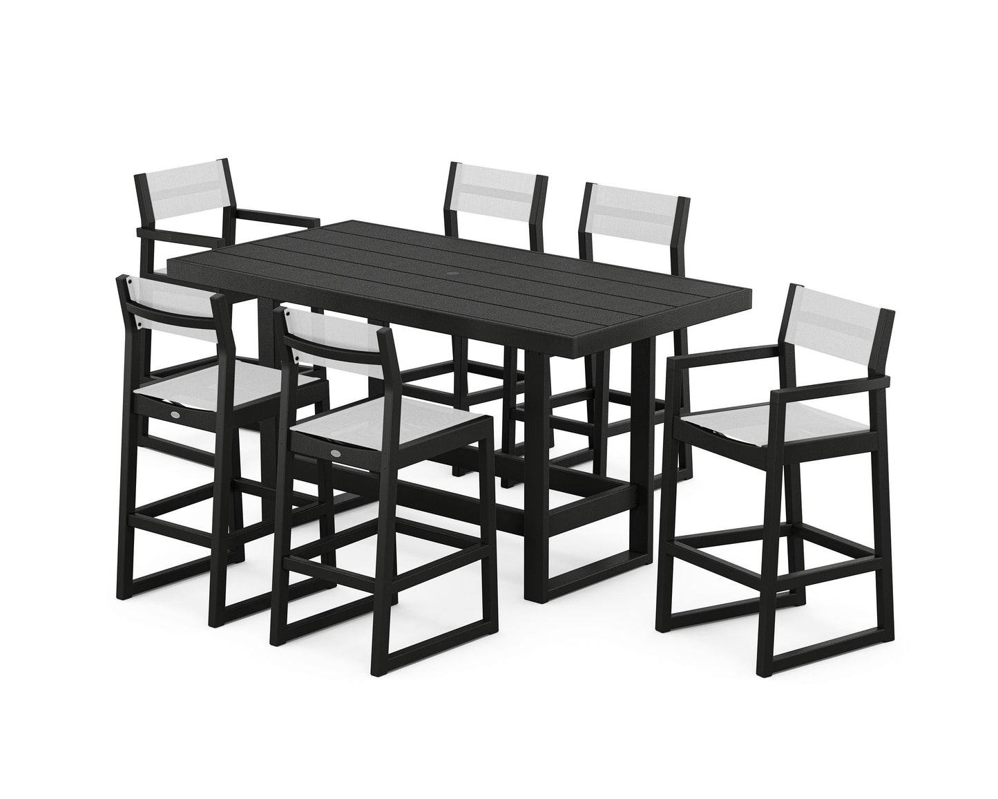 EDGE Sling 7-Piece Bar Table Set