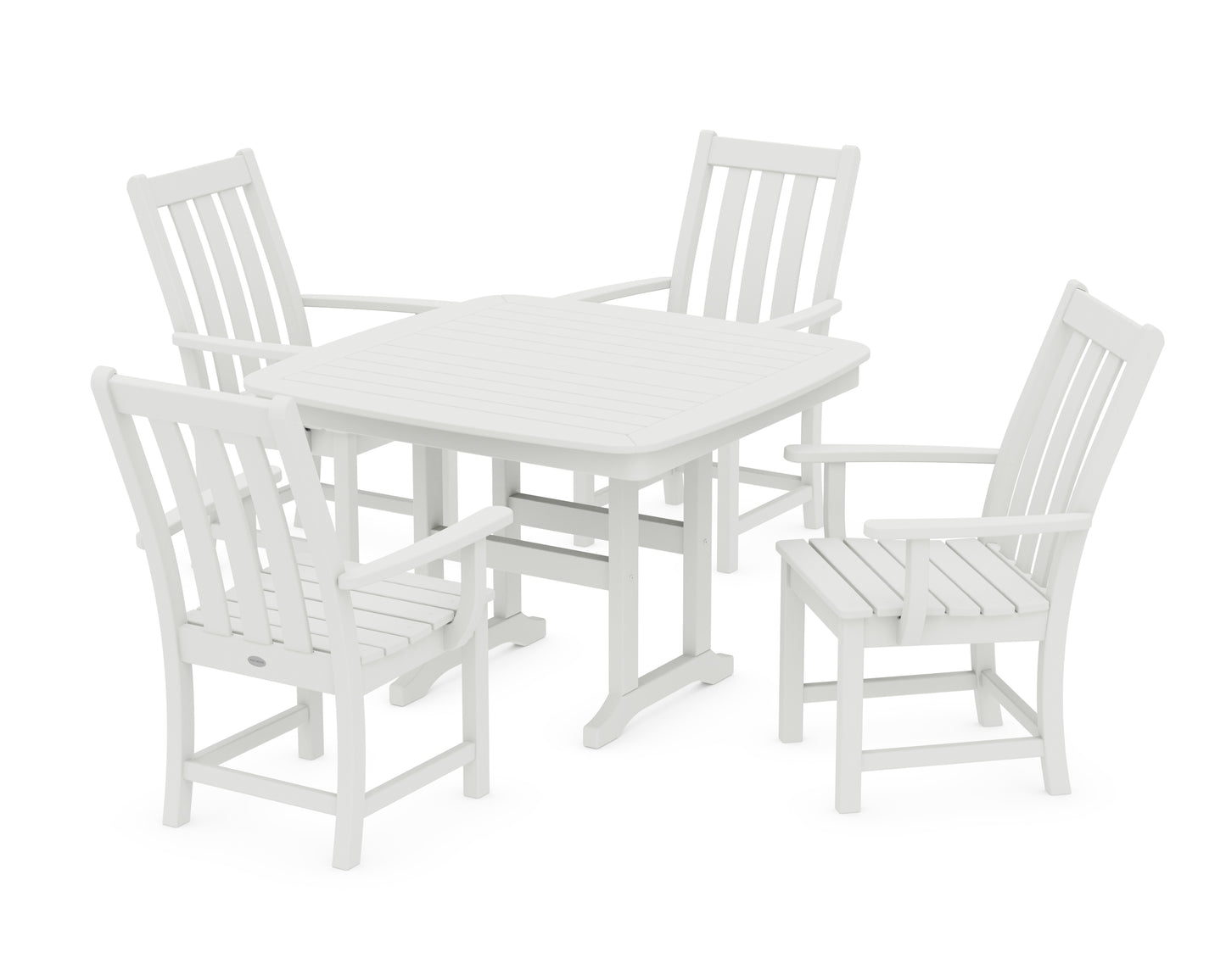 Vineyard 5-Piece Dining Set with Trestle Legs