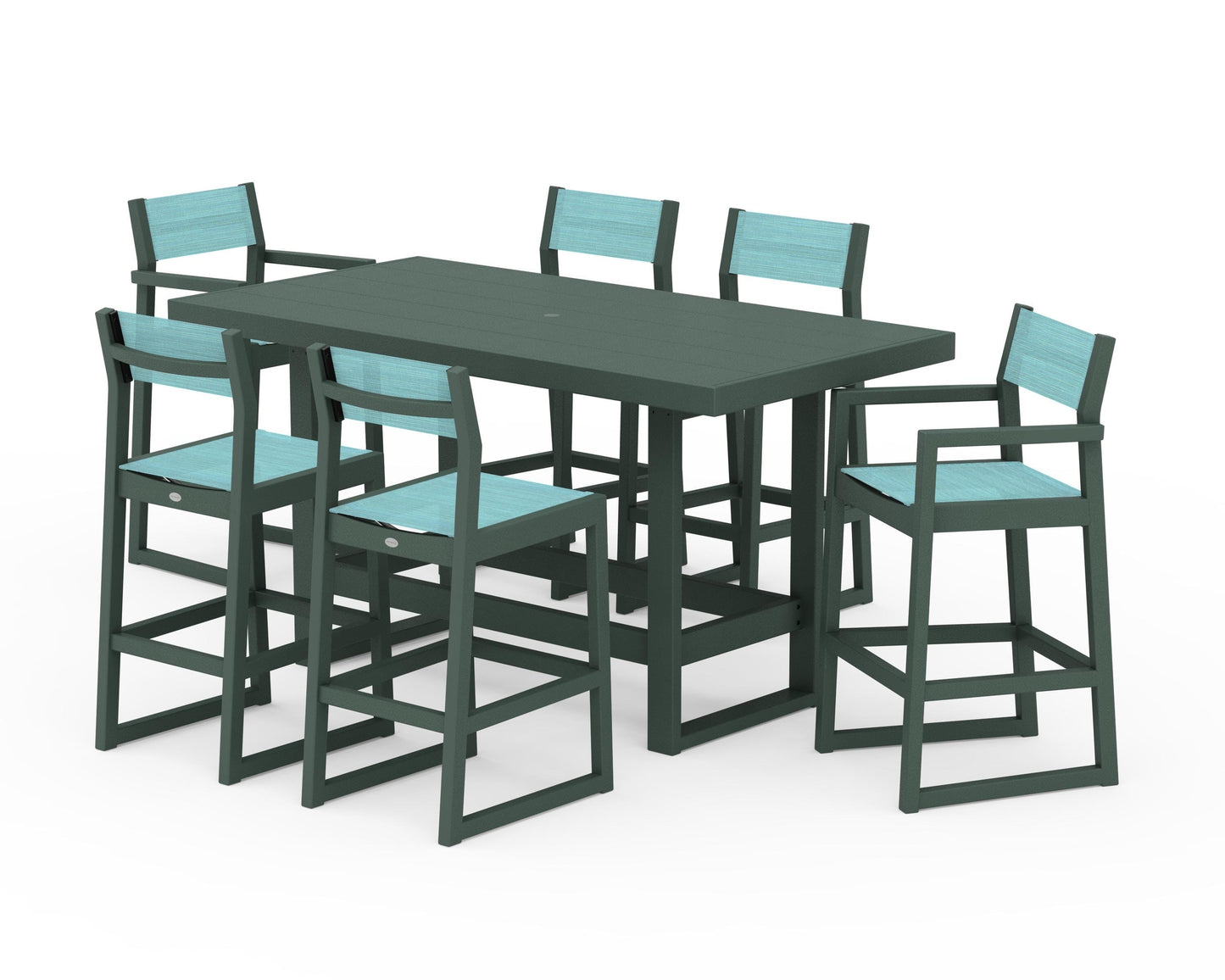 EDGE Sling 7-Piece Bar Table Set