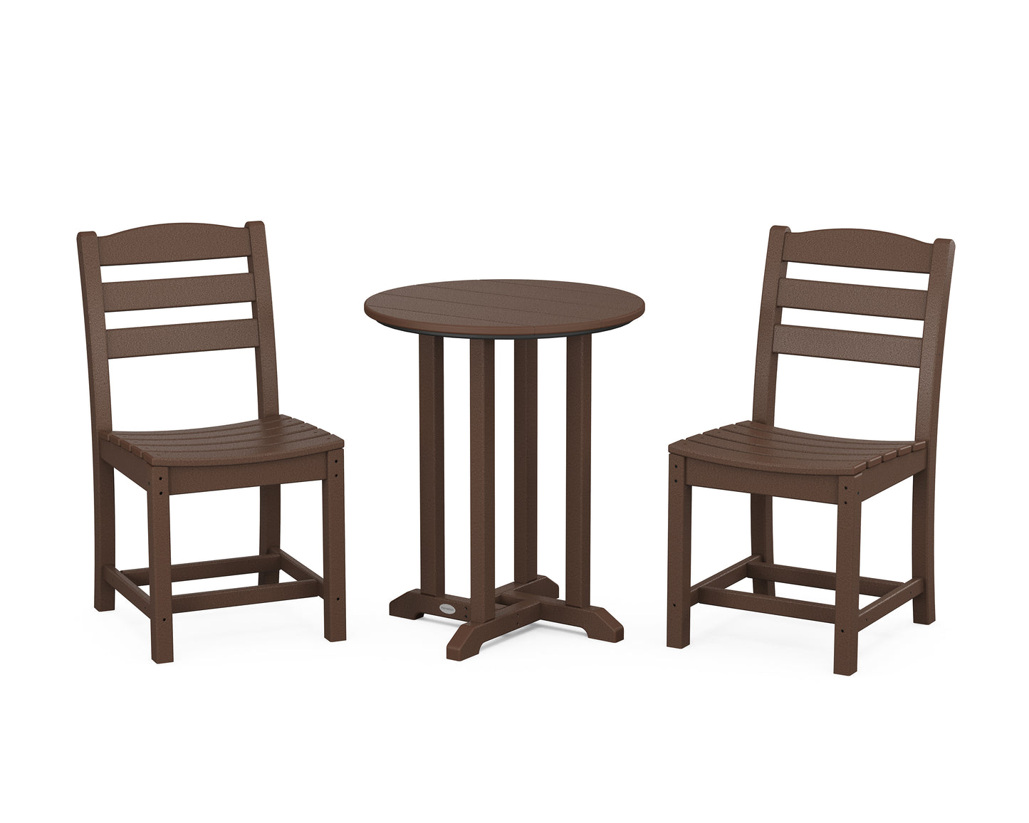 La Casa CafÃ© Side Chair 3-Piece Round Bistro Dining Set