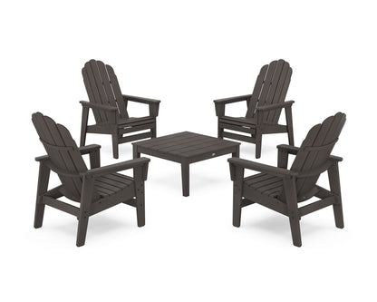 5-Piece Vineyard Grand Upright Adirondack Chair Conversation Group