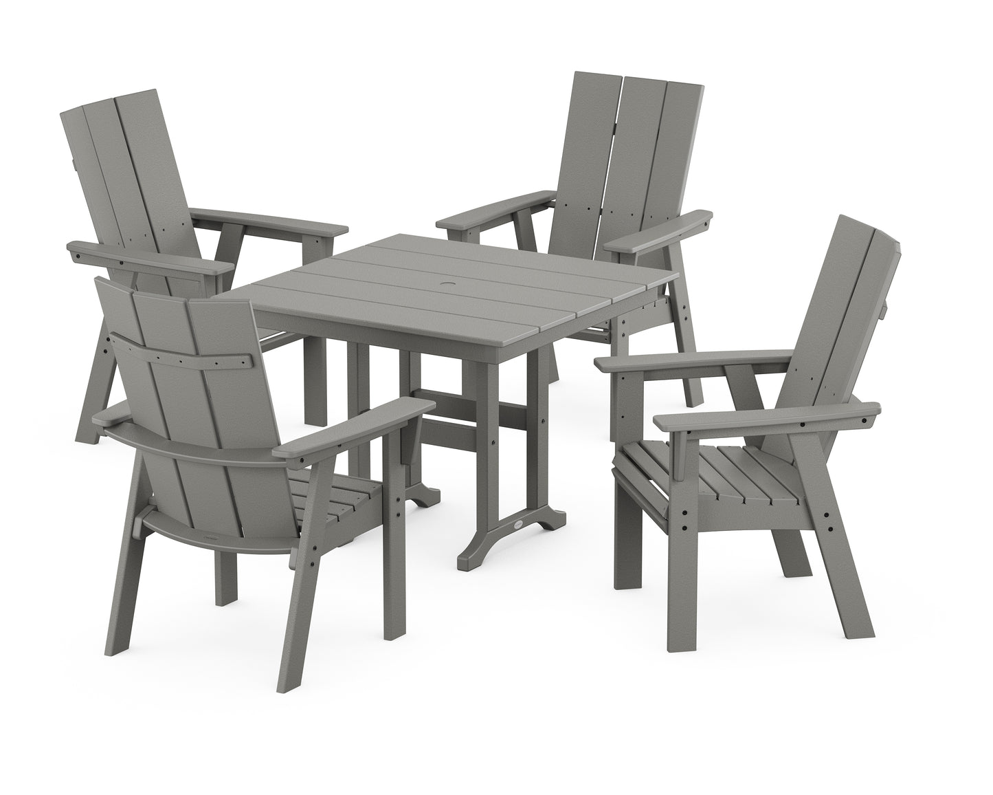 Modern Adirondack 5-Piece Farmhouse Dining Set