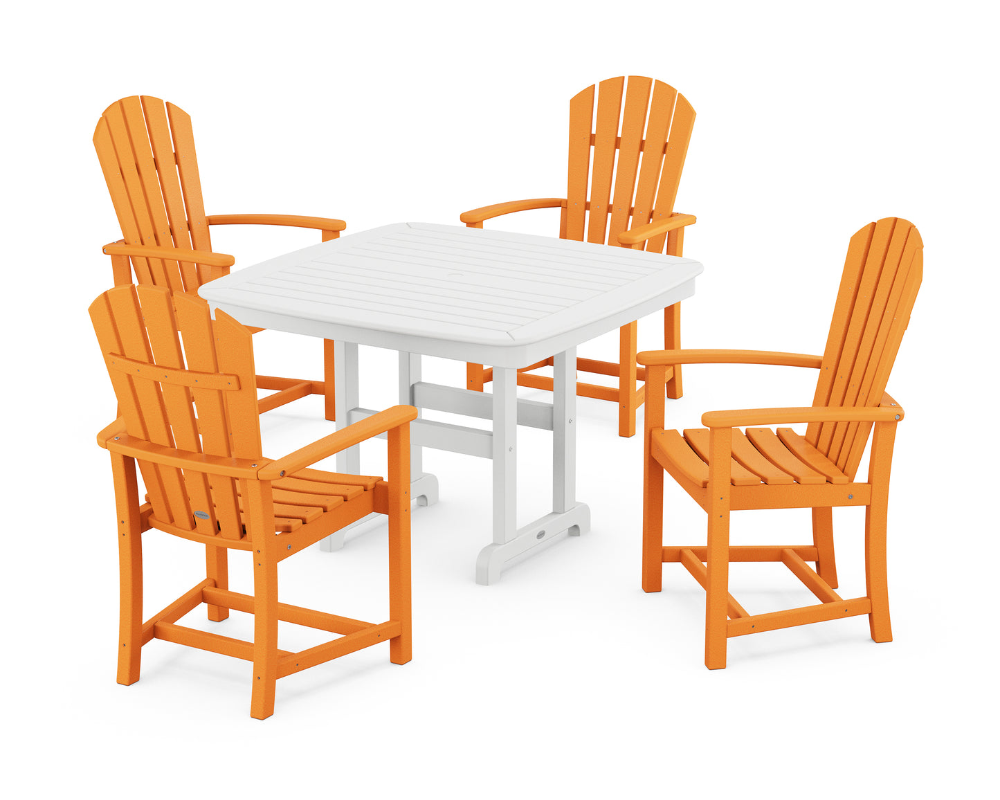 Palm Coast 5-Piece Dining Set with Trestle Legs