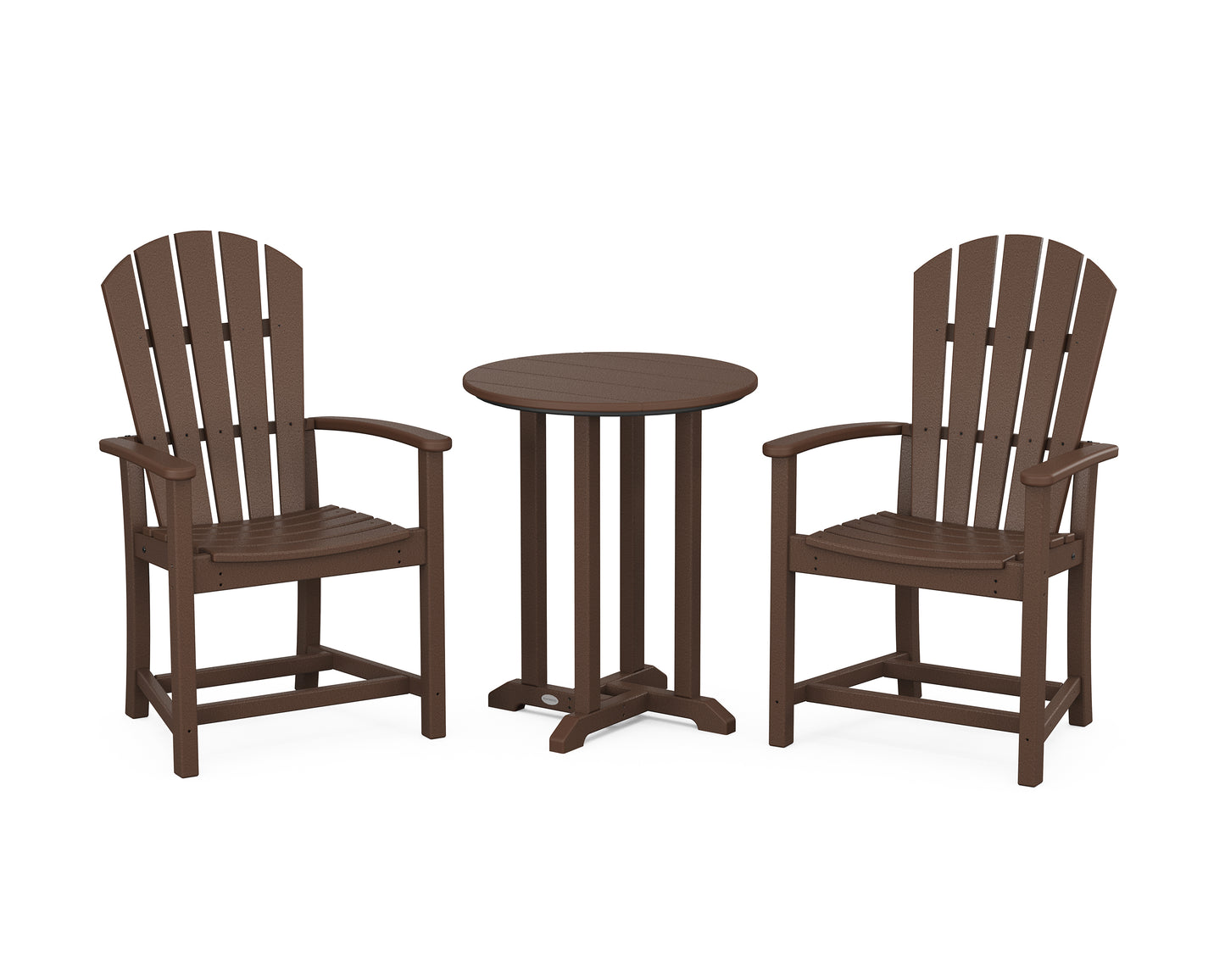 Palm Coast 3-Piece Round Farmhouse Bistro Dining Set