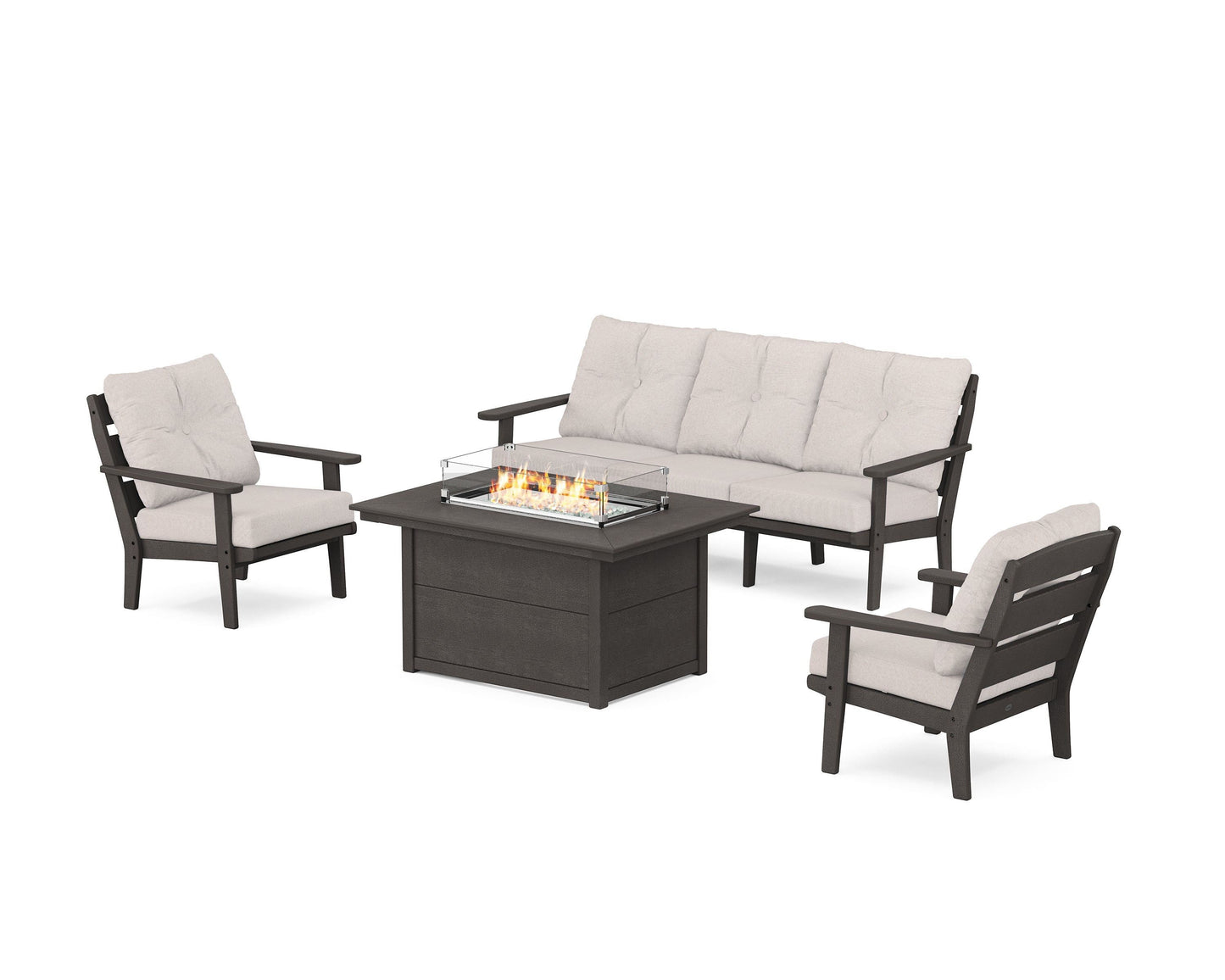 Lakeside Deep Seating Fire Pit Table Set