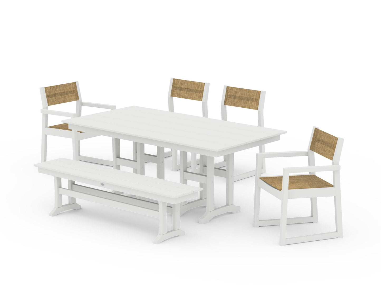 EDGE Sling 6-Piece Farmhouse Dining Set