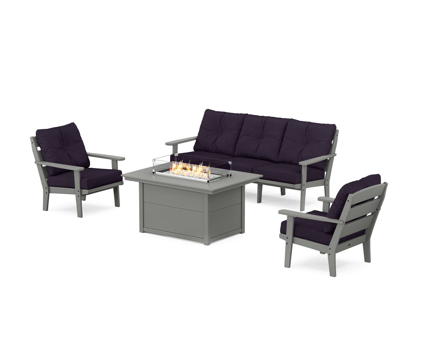 Lakeside Deep Seating Fire Pit Table Set