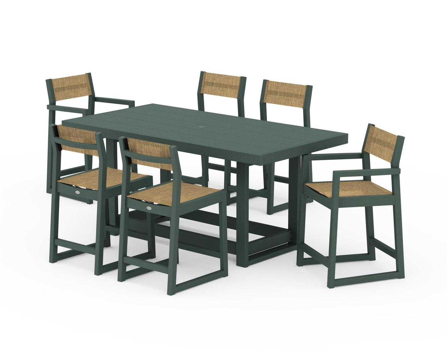 EDGE Sling 7-Piece Counter Table Set